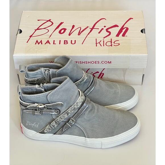 NIB Blowfish Kids Ankle Boots Gray Size 3 - Picture 1 of 8